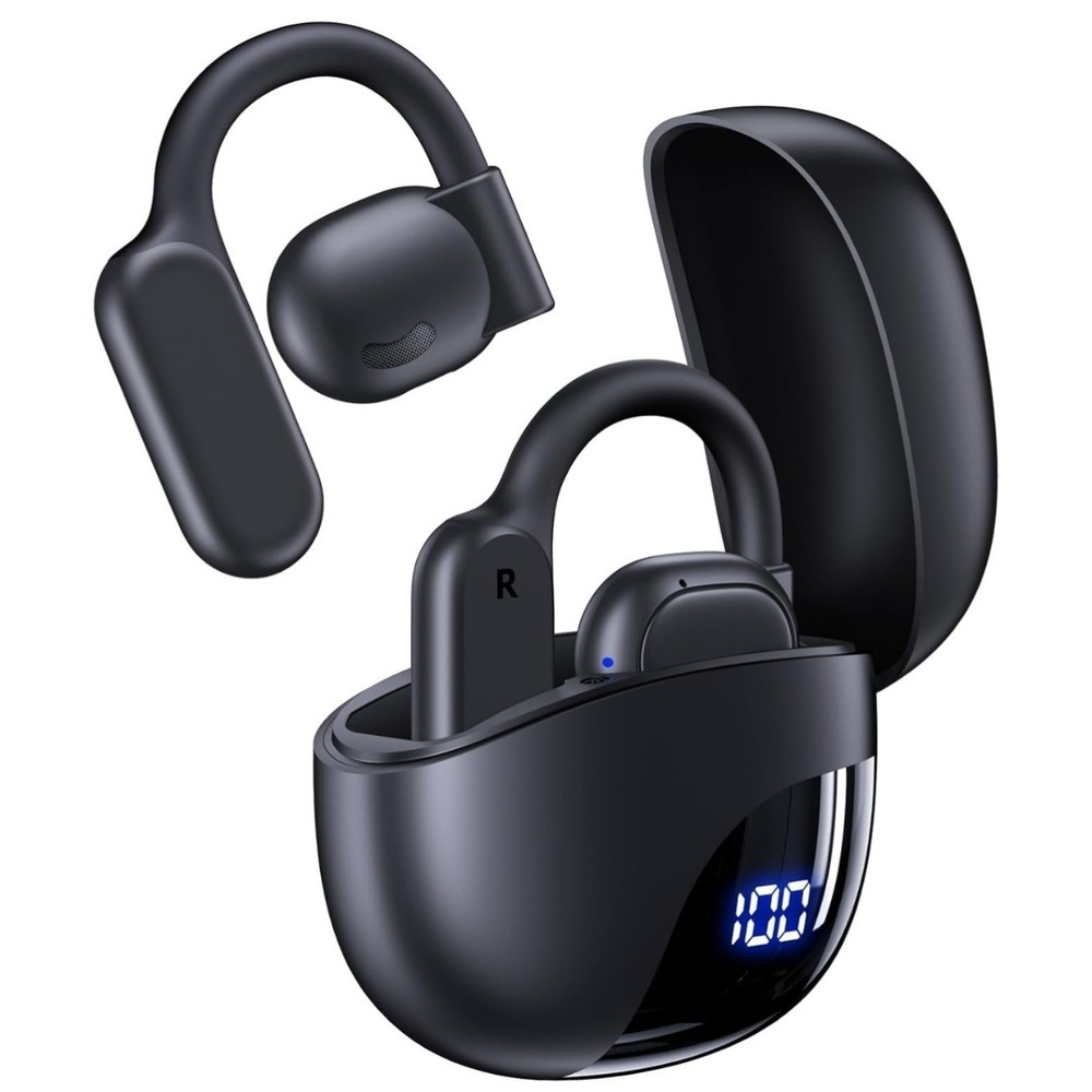 AI Translation Earbuds Real Time 164 Languages 80H Playtime Translator KO8 Black